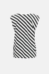 Dries Van Noten Stripe Shoulder Pad Top