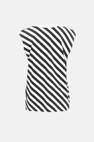 Dries Van Noten Stripe Shoulder Pad Top