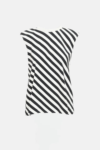 Dries Van Noten Stripe Shoulder Pad Top