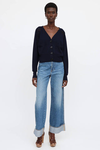 Chloé Lace Trim Cardigan