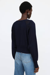 Chloé Lace Trim Cardigan