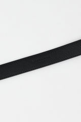 Saint Laurent Cassandre Slim Suede Belt
