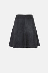 Brunello Cucinelli Grey Suede  Skirt