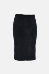 Brunello Cucinelli Suede Pencil Skirt