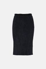 Brunello Cucinelli Suede Pencil Skirt