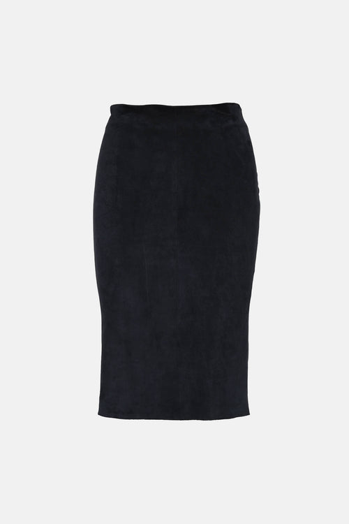 Brunello Cucinelli Suede Pencil Skirt
