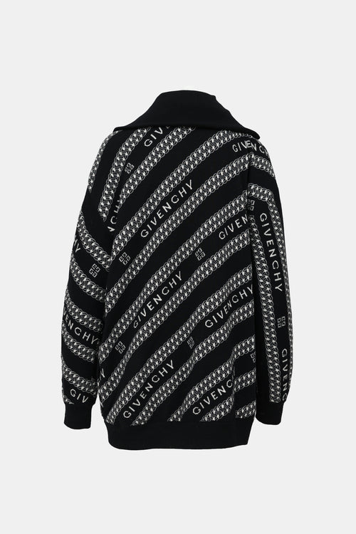Givenchy Jacquard Patterned Zip Cardigan