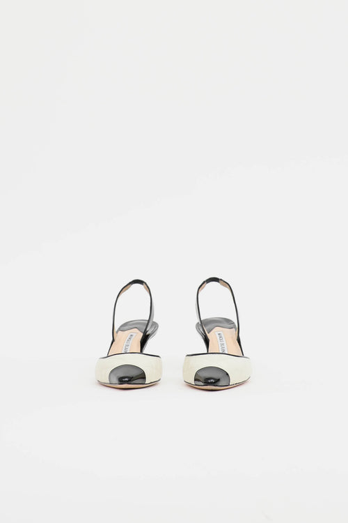Manolo Blahnik Quilted Slingback Heel