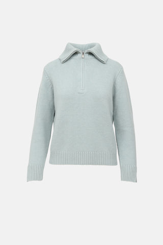 Loro Piana Cashmere Half Zip  Sweater