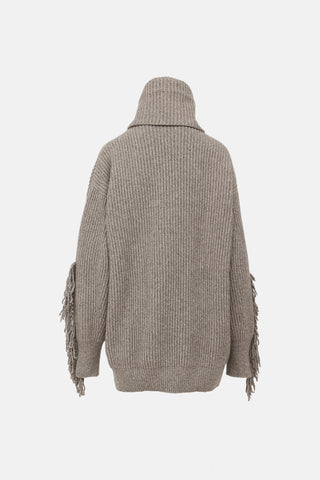 Stella McCartney Turtleneck Fringe Sweater