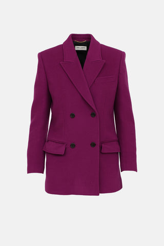 2020 Double Breasted Wool Blazer