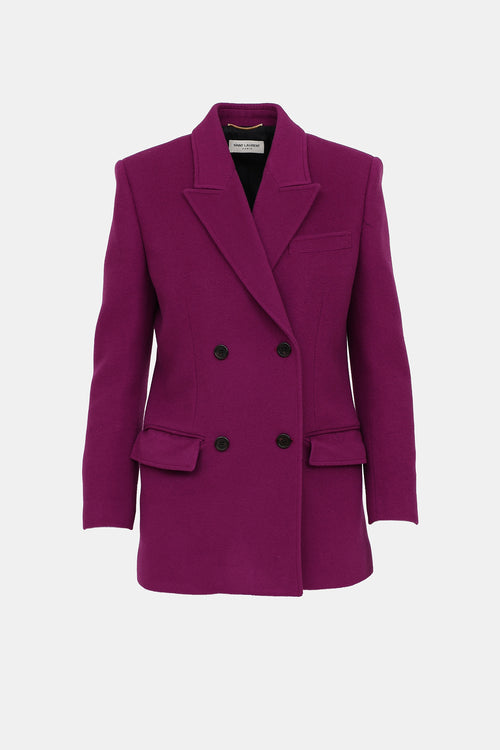 2020 Double Breasted Wool Blazer