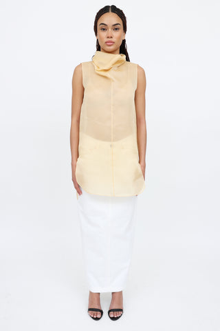 The Row Sheer Silk Tunic