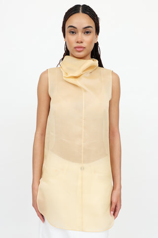 The Row Sheer Silk Tunic