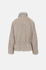 Brunello Cucinelli Suede Monili Jacket