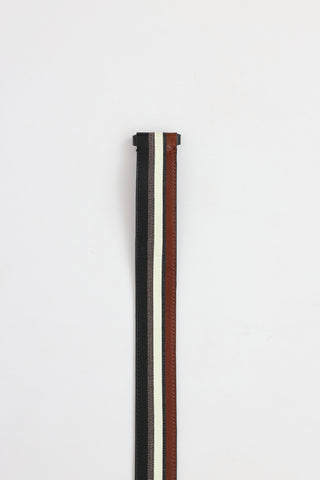 Brunello Cucinelli Monili Striped Belt