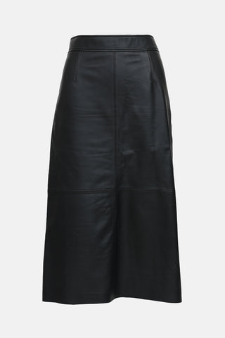 The Frankie Shop Leather Savil Skirt