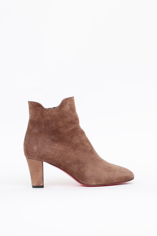 Christian Louboutin Suede Ankle Boot