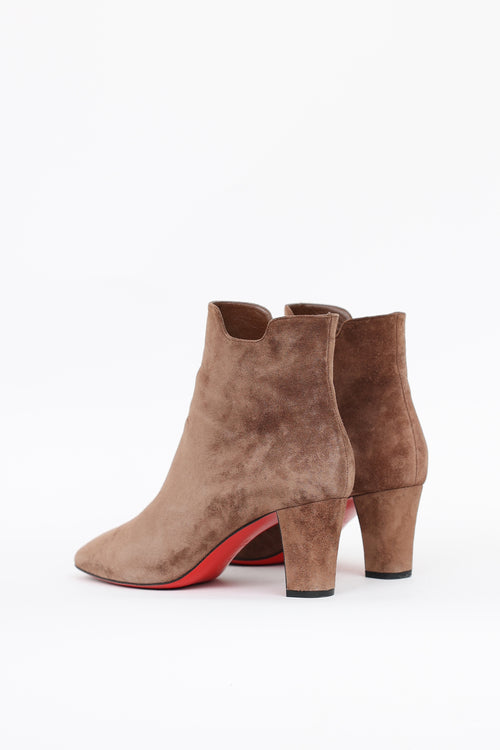Christian Louboutin Suede Ankle Boot