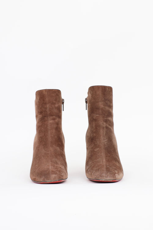 Christian Louboutin Suede Ankle Boot