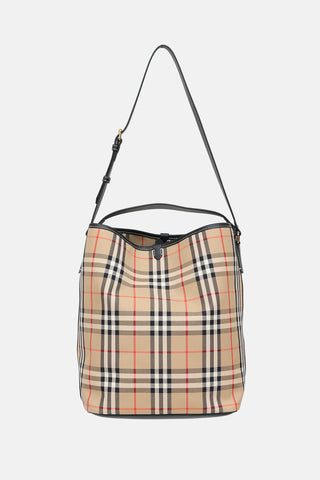 Burberry Archive Check Ashby Bucket Bag