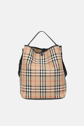 Burberry Archive Check Ashby Bucket Bag