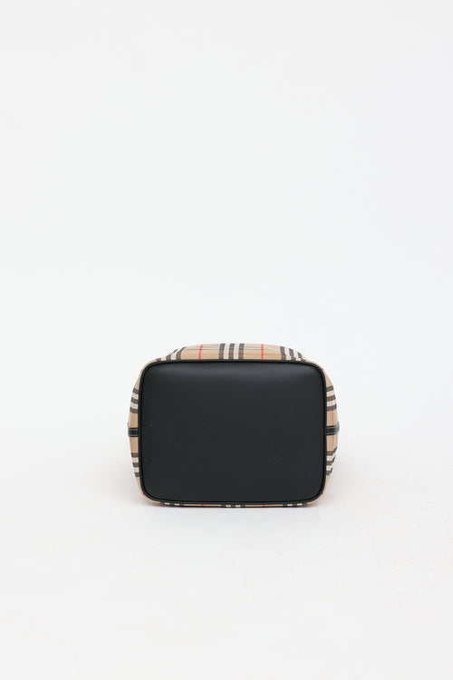 Burberry Archive Check Ashby Bucket Bag