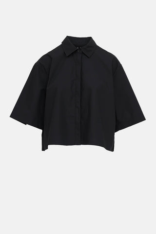 Toteme Cropped Cotton Shirt