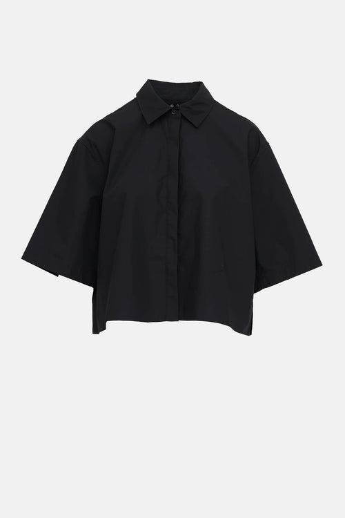 Toteme Cropped Cotton Shirt
