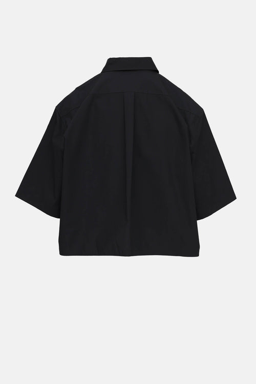 Toteme Cropped Cotton Shirt