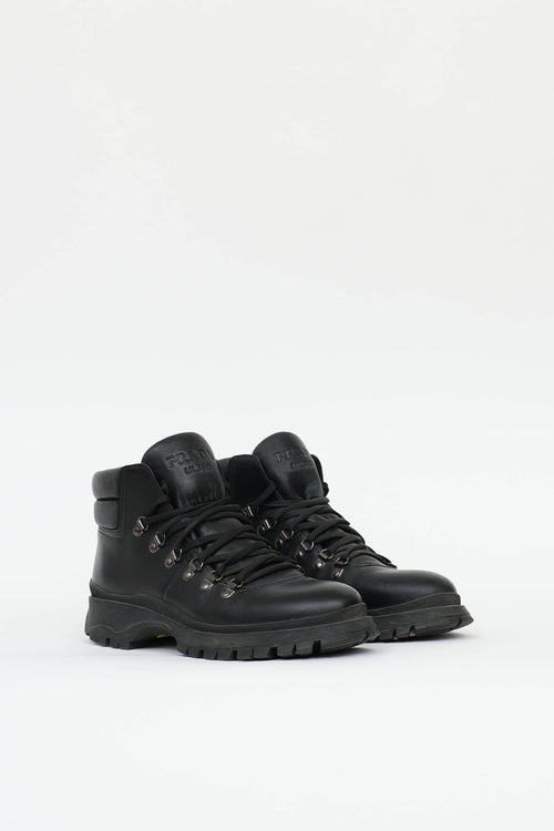 Prada Leather Hiking Boot