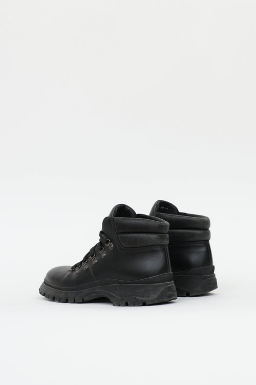 Prada Leather Hiking Boot