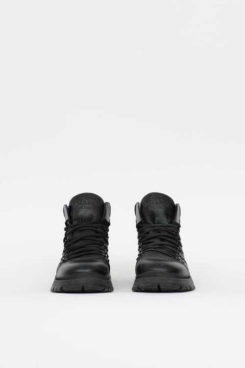 Prada Leather Hiking Boot