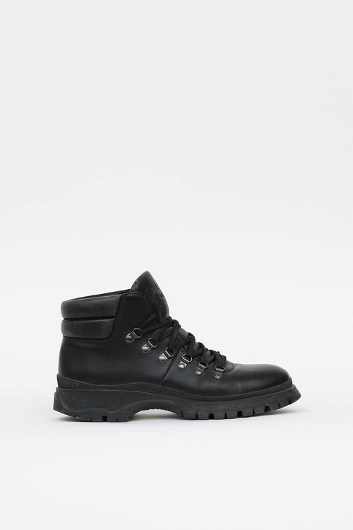 Prada Leather Hiking Boot