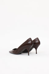 Prada Logo Plaque Pump