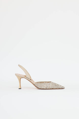 Manolo Blahnik Carolyne Laser Cut Heel