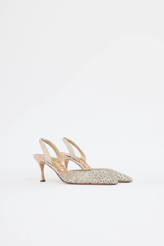 Manolo Blahnik Carolyne Laser Cut Heel