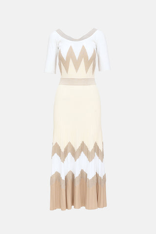 Knit Metallic  Dress