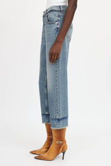 Blumarine Raw Hem Cropped Jeans