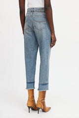 Blumarine Raw Hem Cropped Jeans