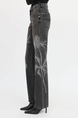 Blumarine Wildflower Embellished Jeans