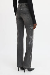 Blumarine Wildflower Embellished Jeans