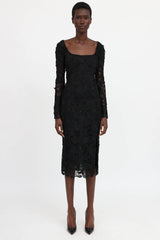 Blumarine Macrame Lace Dress