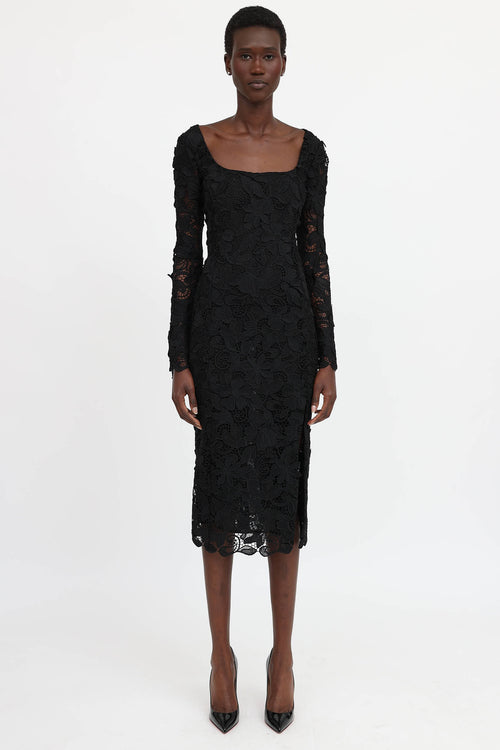 Blumarine Macrame Lace Dress