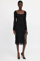 Blumarine Macrame Lace Dress