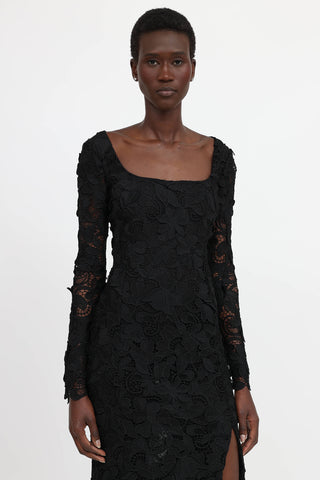Blumarine Macrame Lace Dress