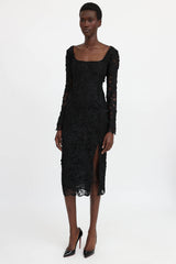 Blumarine Macrame Lace Dress