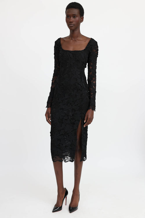 Blumarine Macrame Lace Dress