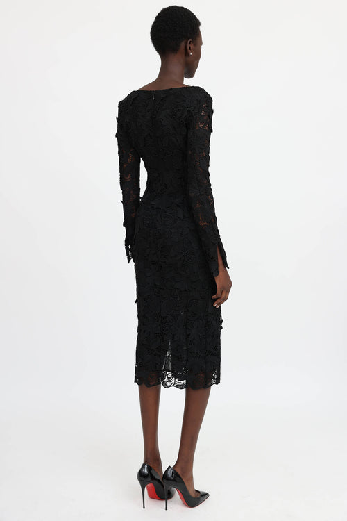 Blumarine Macrame Lace Dress