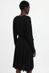 Françoise Paris Belted V-Neck Dress